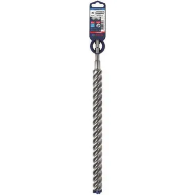 Bosch Hammerbohrer SDS-plus-7X 2608900155 | 30mm x 400mm x 450mm | Vollhartmetall | 4-Schneider | für Stahlbeton