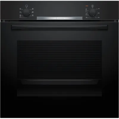 Bosch Einbau-Backofen HBA510BA3 | 71 l | 5 Heizarten | 3D-Heißluft | Schnellaufheizung | Energieeffizienz A | Schwarz