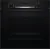 Bild: Bosch Einbau-Backofen HBA514BB3 | 71 l XXL-Garraum | 7 Heizarten | A+ | 3D-Heißluft | Hydrolyse-Reinigung | Schwarz