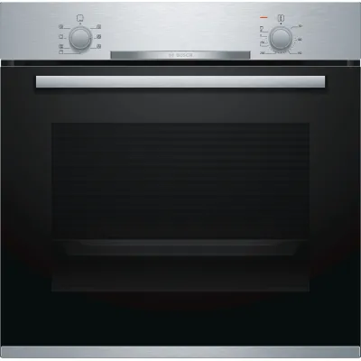 Bosch Einbau-Backofen HBA530BR1 | 71 l | 3D Heißluft | 5 Heizarten | EcoClean Direct | Schnellaufheizung | Edelstahl