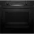 Bild: Bosch Einbau-Backofen HBA534EB3 | 71 Liter | 3D-Heißluft | Teleskopauszug | Selbstreinigung | A+ | Schwarz