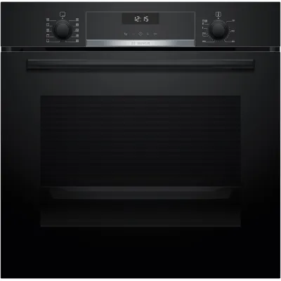 Bosch Einbau-Backofen-Set HBD632LS81 | Backofen 71l A+ | Glaskeramik-Kochfeld 80cm | 3D Heißluft | Schwarz