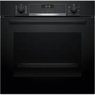 Bosch Einbau-Backofen HBA517GS4 Set HBG537BB4+HEZ538000 | Air Fry | 3D Heißluft | 71l | A+ | Soft Close | Schwarz