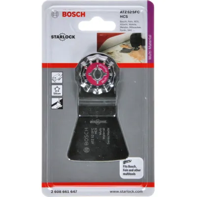 Bosch Schaber ATZ 52 SFC 2608661647 | flexibel HCS 52x45mm | für Teppichkleber, Farbe, Silikon | Starlock | 1 St