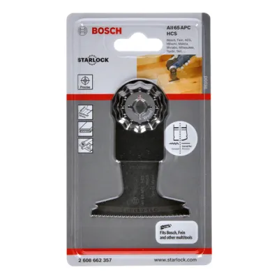Bosch Tauchsägeblatt AII 65 APC 2608662357 | Starlock | HCS | Holz | 65mm | 40mm Schnitttiefe | Curved-Tec | Oszillierer