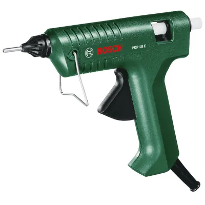 Bosch Heißklebepistole PKP 18 E | 20g/min | Ø11mm Sticks | extralange Düse | für Holz, Kunststoff, Glas