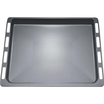 Bosch Backblech HEZ331003 | emailliert | Backofen-Zubehör | 465x29x375mm | ActiveClean-fähig | schwarz