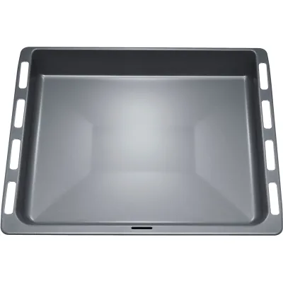 Bosch Universalpfanne HEZ332003 | extra tiefes Backblech | emailliert | spülmaschinengeeignet | Schwarz