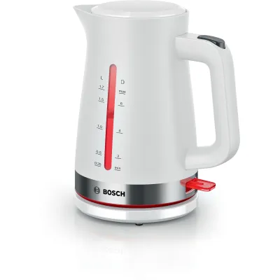 Bosch Wasserkocher TWK4M221 | 1,7 L | 2400 W | schnurlos | 360°-Basis | Kalkfilter | weiẞ