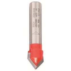 Bosch HM-V-Nutfräser 2608629369 ( S8 ) D 12,7 mm, L 10 mm, G 44,5 mm, 90°