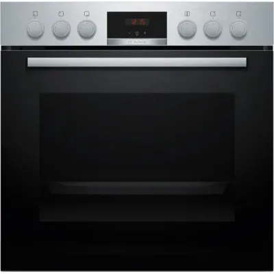 Bosch Einbau-Herdset HND411GS67 | Glaskeramik-Kochfeld | 71l Backofen | 3D Heißluft | A+ | Edelstahl | Backwagen
