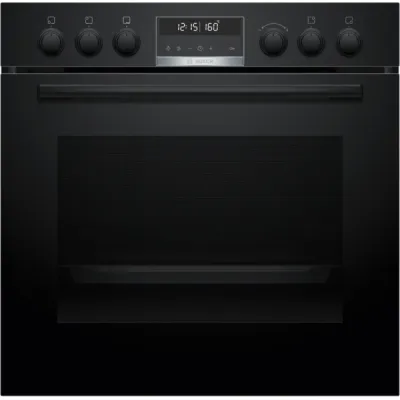 Bosch Einbau-Herd-Set HND675GM60 HEG578BB4 NIF61ABB5E | Induktion | Air Fry | Pyrolyse | Teleskopauszug | Matt Schwarz