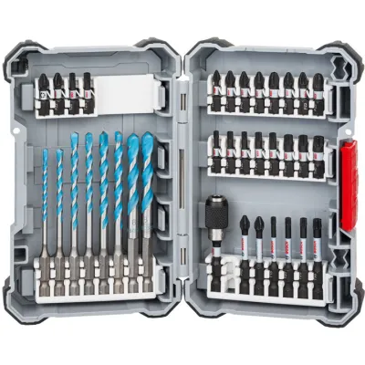 Bosch Bohrer- und Bit-Set 35-tlg. | MultiConstruction & Impact Control | Pick and Click | inkl. HEX-9