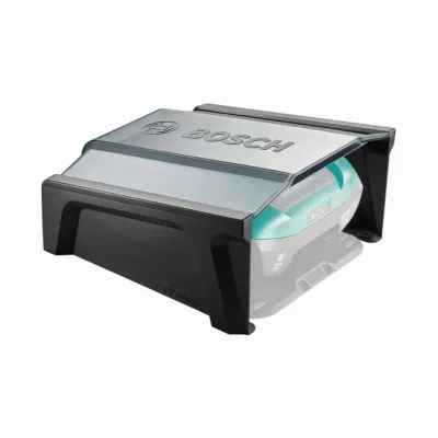 Bosch Garage für Mähroboter Indego 350/400 | 06008B0500 | UV-beständig | Kunststoff | 275x500x510mm | Grün