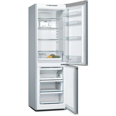 Bosch Kühl-Gefrierkombination KGN36CJEA | NoFrost | 305L | LED-Beleuchtung | 186x60x66cm | E | Pearl Grey