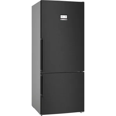 Bosch Kühl-Gefrier-Kombination KGN76AXDR | NoFrost | XXL 526L | 75cm breit | Edelstahlschwarz | VitaFresh XXL | EEK D