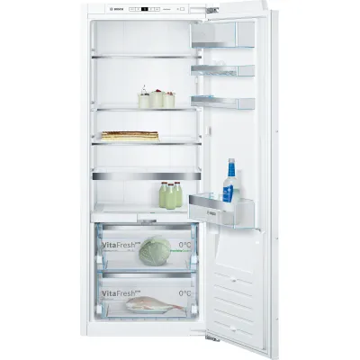 Bosch Einbaukühlschrank KIF51AFE0 | 220 l | Nische 140x56 cm | VitaFresh Pro | LED | EEK E | Festtür | 37 dB | weiß