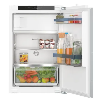 Bosch Einbau-Kühlschrank KIL222FE0 | Serie 4 | Gefrierfach | 88 cm Nische | LED | 119 L | Eco Airflow | weiß