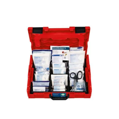 Bosch Professional Erste-Hilfe-Set L-BOXX 102 1600A02X2R | DIN 13157 | Koffersystem | tragbar | kompatibel | rot