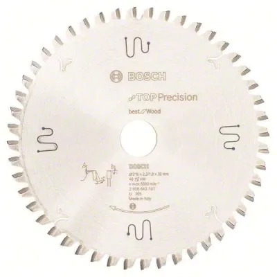 Bosch Kreissägeblatt 2608642101 | Best for Wood | Ø 216 mm | 48 Zähne | 30 mm Bohrung | 2,3 mm Schnittbreite | Silber