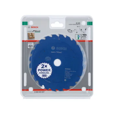 Bosch Kreissägeblatt Expert for Wood 165 x 1,5/1 x 20, 24 Zähne