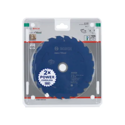 Bosch Kreissägeblatt 190x30mm | 24 Zähne | 1,5mm | für Akku-Handkreissäge | Expert for Wood | 2608644513