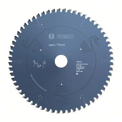 Bosch Kreissägeblatt Expert for Wood 2608642498 | 250 x 30 mm | 60 Zähne | 2,4 mm Schnittbreite | für Holz