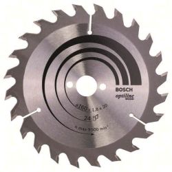 Bosch Kreissägeblatt Optiline Wood 160x20/16x1,8mm Z24WZ 2 608 641 171