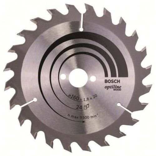 Bild: Bosch Kreissägeblatt Optiline Wood 160x20/16x1,8mm Z24WZ 2 608 641 171