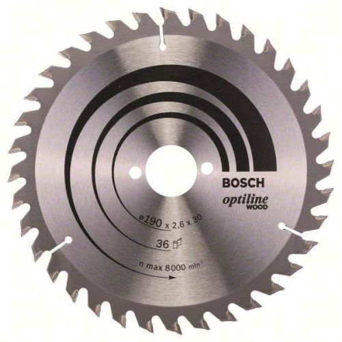 Bild: Bosch Kreissägeblatt Optiline Wood 190x30x2,6mm Z36WZ 2 608 640 616