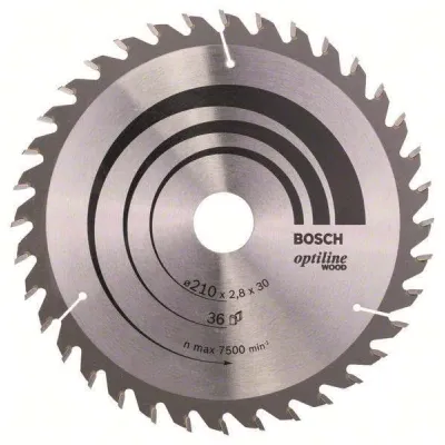 Bosch Kreissägeblatt Optiline Wood 210x30x2,8mm Z36WZ 2 608 640 622