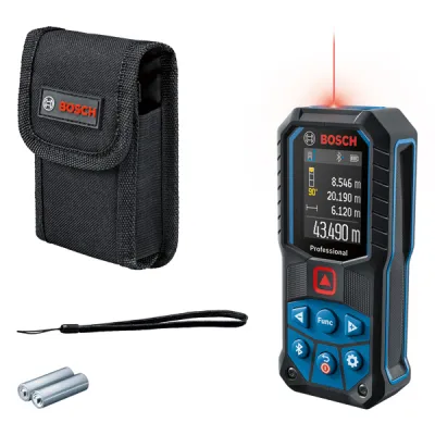 Bosch Professional Laser-Entfernungsmesser GLM 50-27 C | 50 m | Bluetooth | IP65 | 1,5 mm/m Präzision | Blau