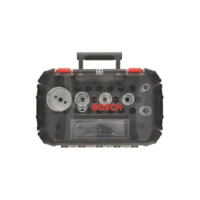 Bosch Lochsäge-Set 2608594191 | Progressor für Holz & Metall | 9-teilig | Ø 19-68 mm | Power Change Adapter | Weiß