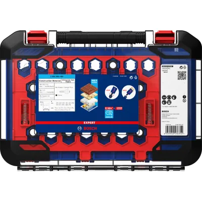 Bosch Lochsägen-Set 2608900489 | EXPERT Construction Material | 15-tlg. | Ø 20–76 mm | Hartmetall | für Ziegel, Holz