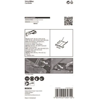 Bosch Tauchsägeblatt PAIZ 32 AIT 2608900019 | StarlockPlus | Carbide | MetalMax | 50x32mm | Metall, Kunststoff
