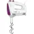 Bild: Bosch Handmixer MFQ2210P | 375 Watt | 4 Stufen & Turbo | Edelstahl Knethaken & Rührbesen | BPA-frei | weiß/wild purple