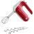 Bild: Bosch Handmixer MFQ40303 | 500 Watt | 5 Stufen + Turbotaste | FineCreamer Edelstahlbesen | Soft-Touch | Rot/Silber