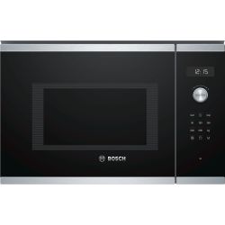 Bosch Mikrowelle Einbaugerät BEL554MS0 | 900 W Mikrowelle mit Grill | Edelstahl
