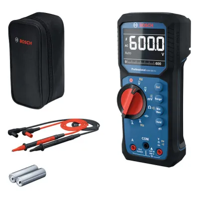 Bosch Multimeter GDM 600-15 0601077300 | True RMS | 600V AC/DC | 10A | CAT III | IP65 | Frequenz- & Kapazitätsmessung