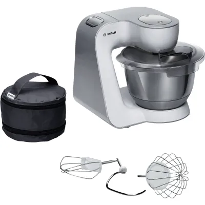 Bosch Küchenmaschine MUM58200 | 1000W | 3,9L Edelstahlschüssel | 3D PlanetaryMixing | 7 Stufen | weiß/silber, B-Ware