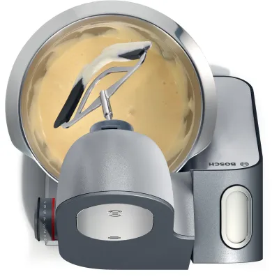 Bosch Küchenmaschine MUM59S81DE Serie 4 | 1000W | 3,9l Edelstahlschüssel | 7 Stufen | 3D PlanetaryMixing | silber