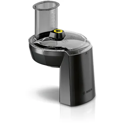 Bosch Gemüseschneider MUZS68VL VeggieLove Set | Durchlaufschnitzler MUM 6/8 | 5 Edelstahlscheiben | schwarz/edelstahl
