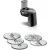 Bild: Bosch Gemüseschneider MUZS68VL VeggieLove Set | Durchlaufschnitzler MUM 6/8 | 5 Edelstahlscheiben | schwarz/edelstahl