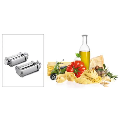 Bosch Pastavorsatz Set MUZ5PP1 für MUM5 | Lasagne & Tagliatelle | 9 Stärken | verchromter Stahl
