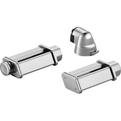 Bosch Pastavorsatz MUZ9PP1 | Für OptiMUM Küchenmaschine | Edelstahl | Lasagneplatten & Tagliatelle | Silber