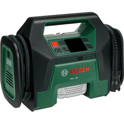 Bosch Akku-Druckluftpumpe PAO 18V 0603947400 | Kompressor bis 10,3 bar | 30 l/min | ohne Akku & Ladegerät | grün/schwarz