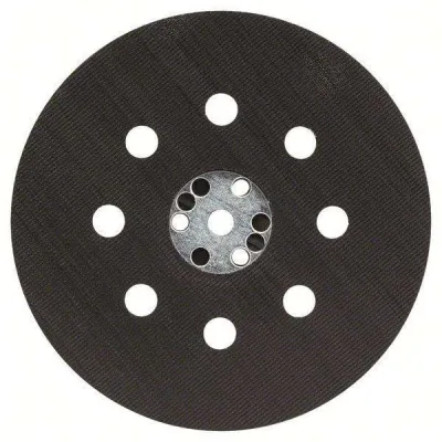 Bosch Schleifteller 2608601062 | 125 mm | 8-Loch | Exzenterschleifer PEX 12/125/400 | mittelhart | schwarz/weiß