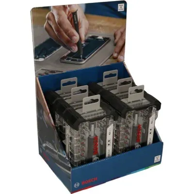 Bosch Schrauberbit-Set 2607002836 | 42-tlg. Präzisions- & Standard-Bits | 53 mm Länge | Smartphone Laptop Reparatur