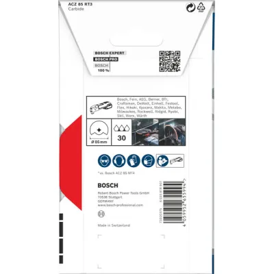 Bosch Fugensegmentblatt PRO ACZ 85 RT3 2608669120 | Starlock | 85 mm | Carbide-Korn | für Mörtel, Porenbeton
