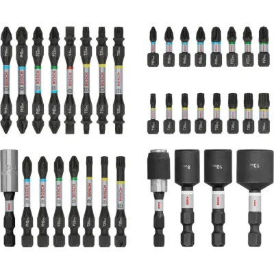 Bosch Schrauberbit-Set 36-tlg. 2608522517 | PRO Impact | Magnethalter | PH PZ TX Schlitz | 1/4" Schaft